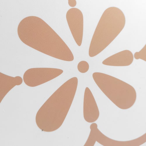 Pink Flower Stick on Tile (10 Pack)