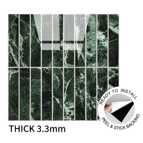 Green Kit Kat Stick on Tile (10 Pack)