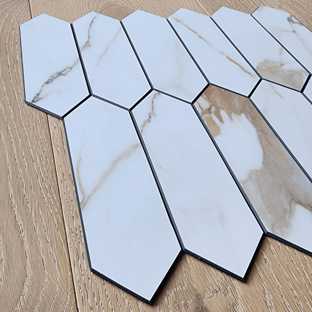 White Picket Stick on Tile (10 Pack) | Temple & Webster