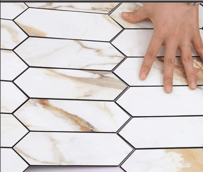 White Picket Stick on Tile (10 Pack) | Temple & Webster