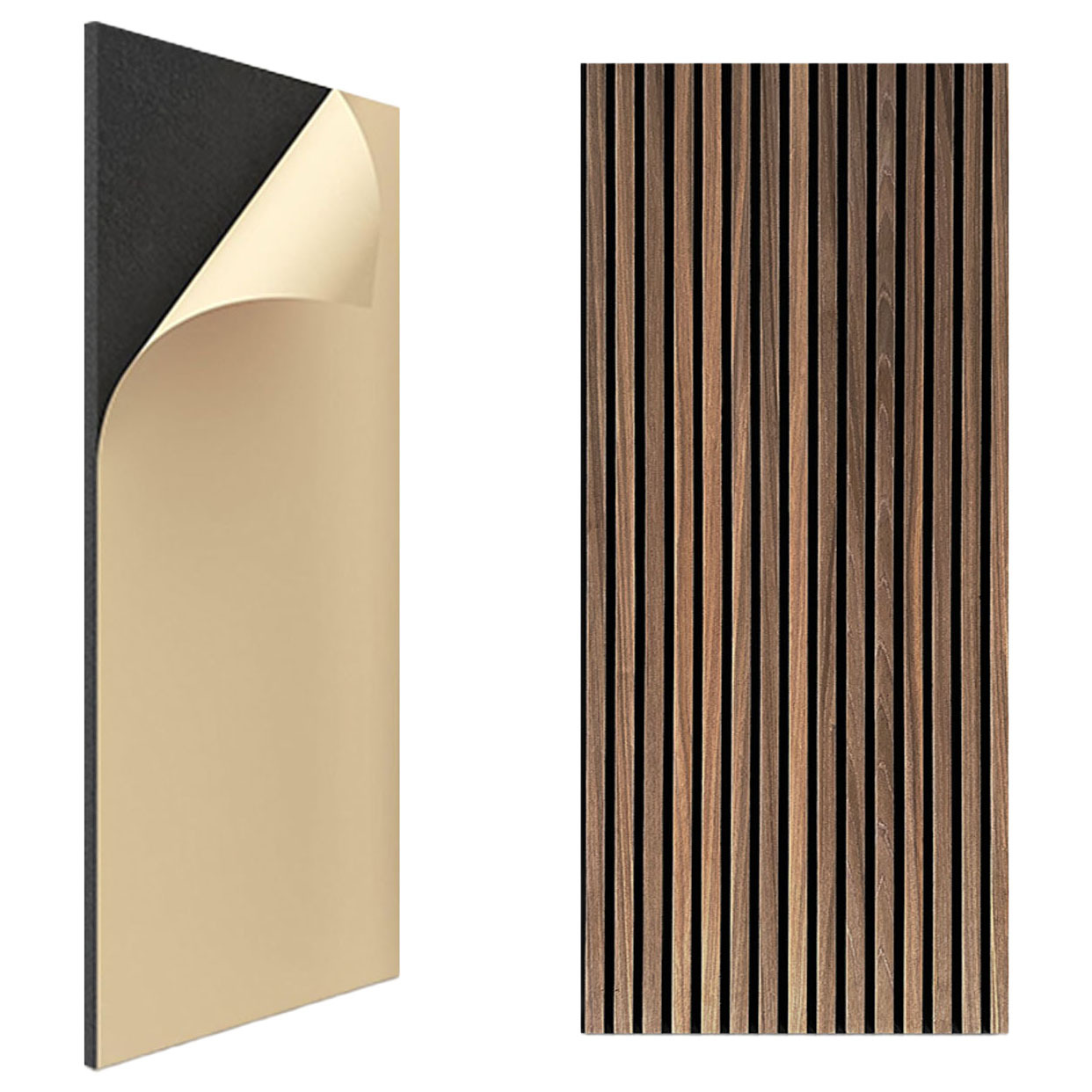 Peel & Stick 1200 x 600mm Acoustic Wall Panels