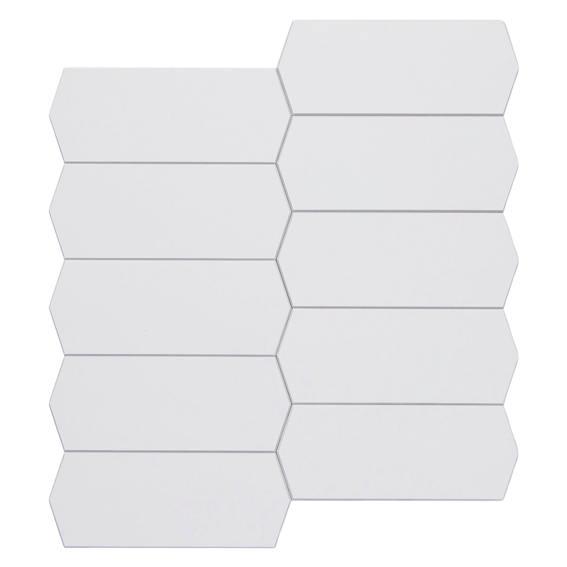 White Picket Stick on Tile (10 Pack)
