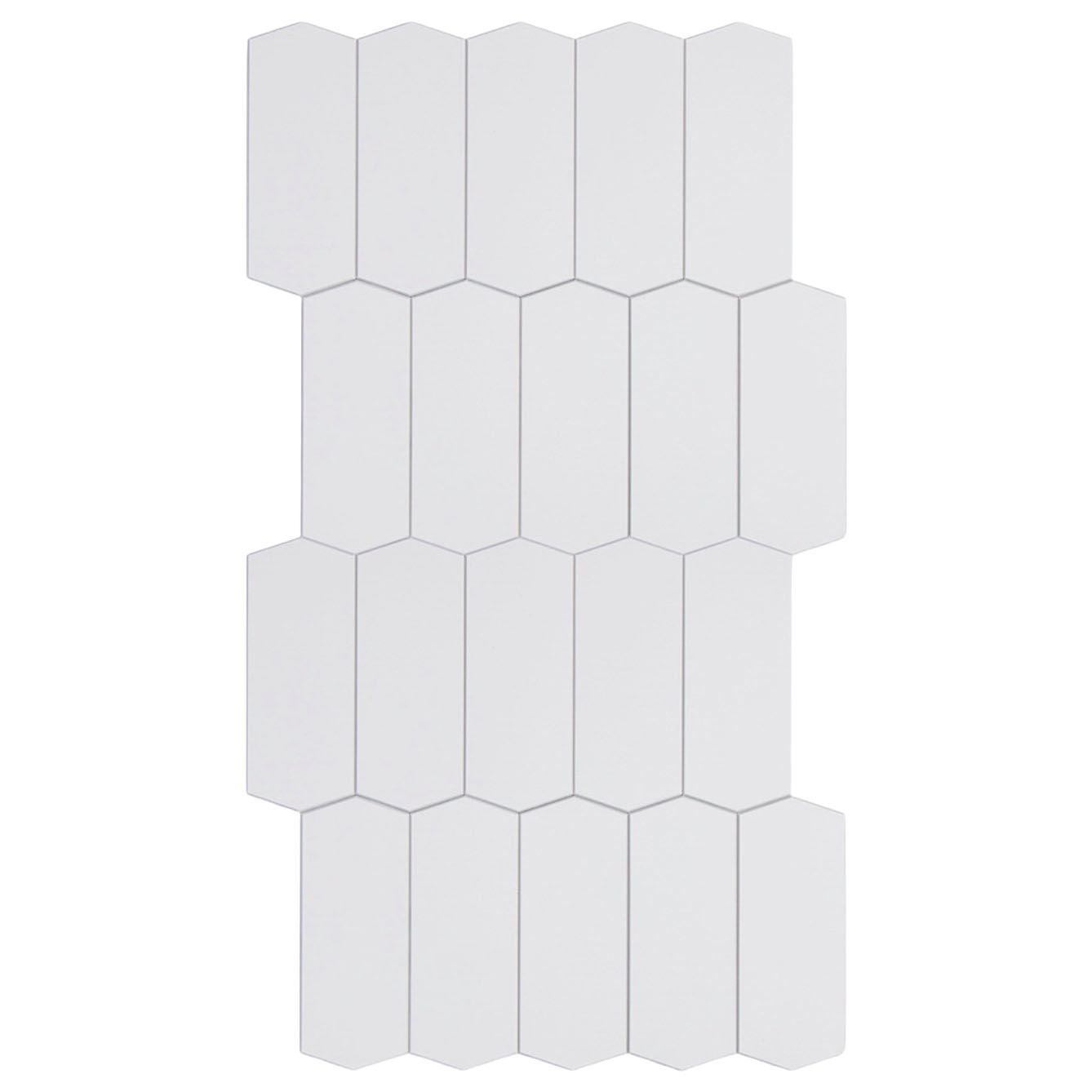 White Picket Stick on Tile (10 Pack)