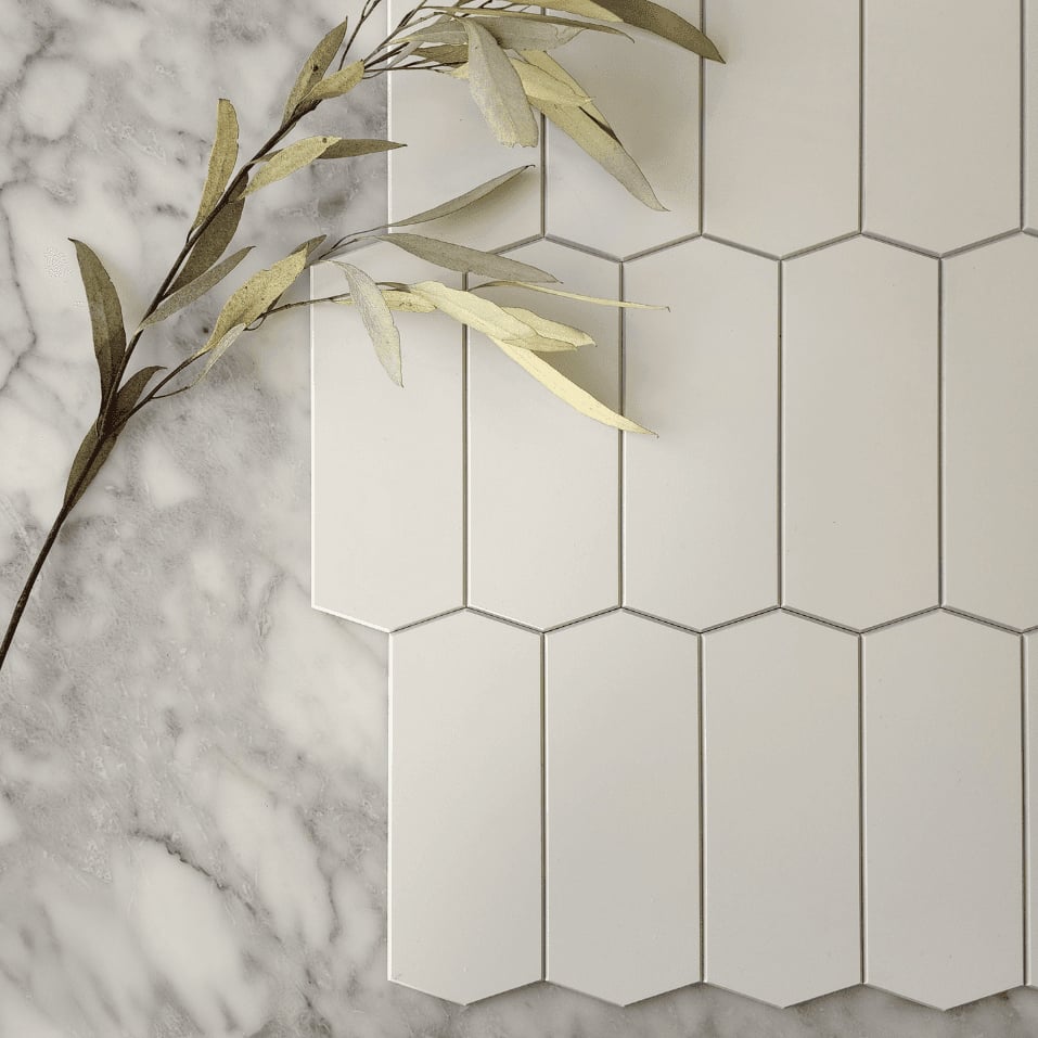 White Picket Stick on Tile (10 Pack)