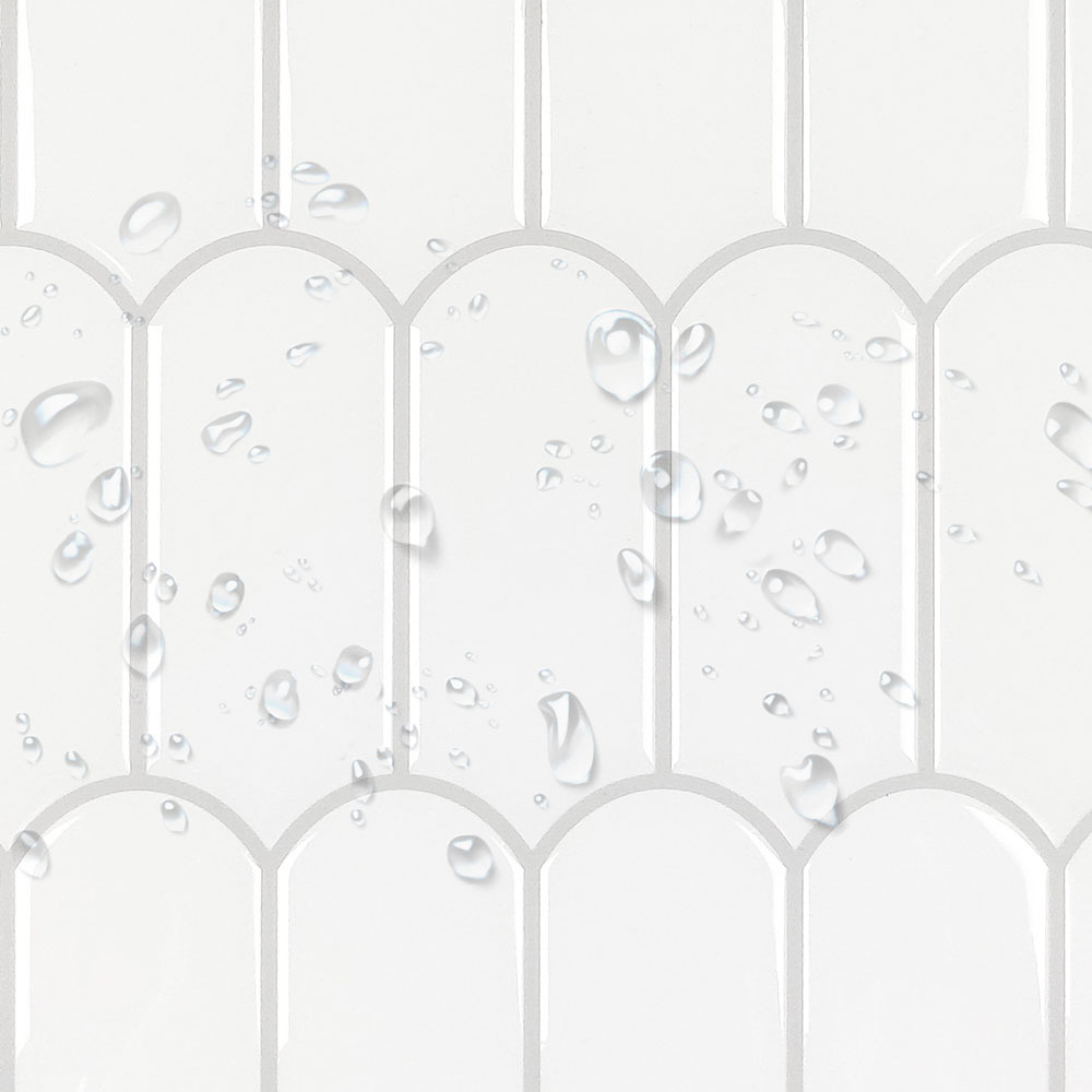 Peel & Stick Feather Stick on Tile (10 Pack)