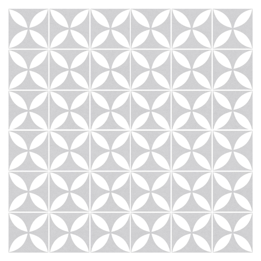 Grey Star Decorative Stick on Tile (10 Pack)