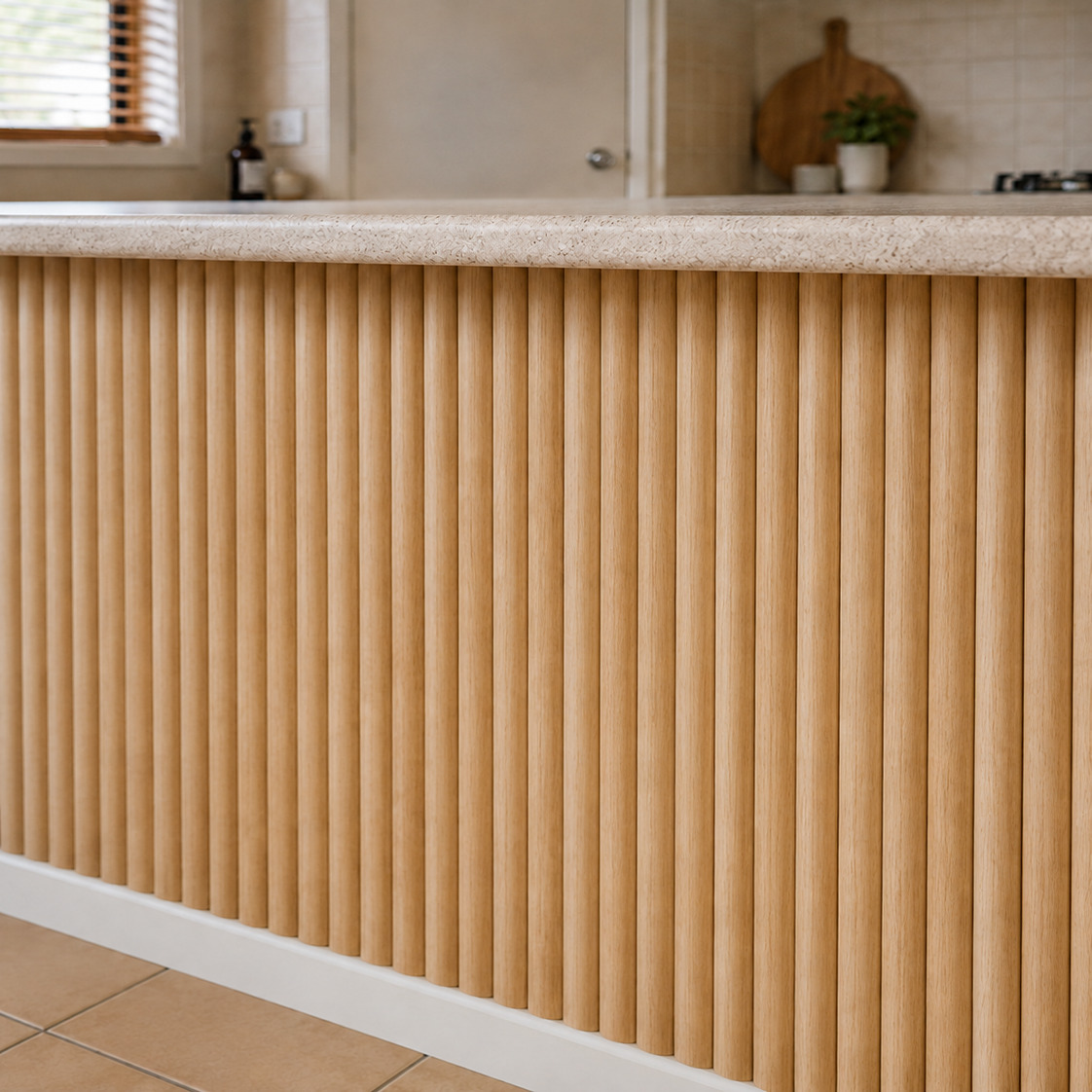 Mikos 1200 x 600mm Oak Grain Flexible Wave Wall Panels