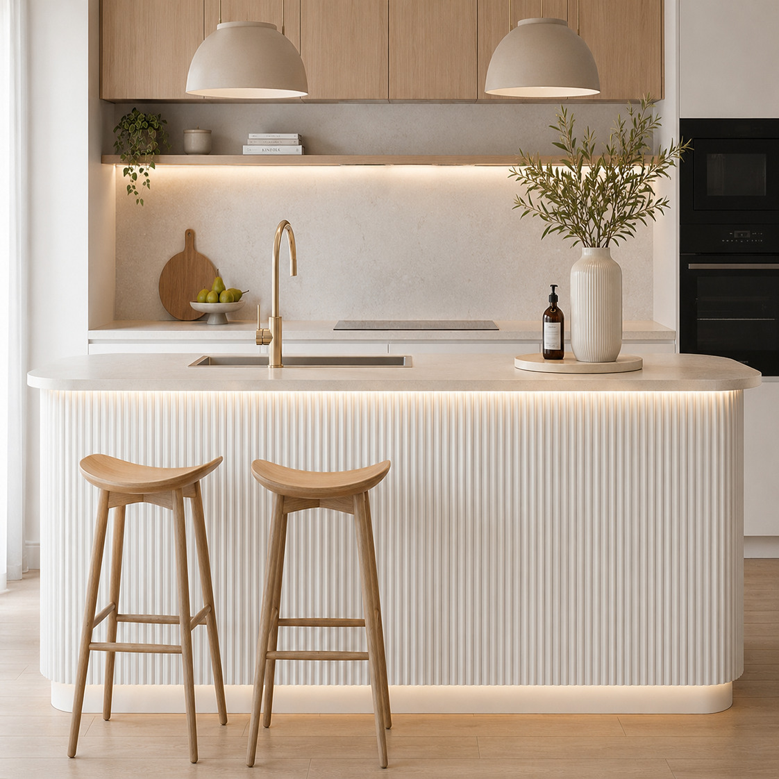 Mikos 1200 x 600mm Primed Flexible Wave Wall Panels
