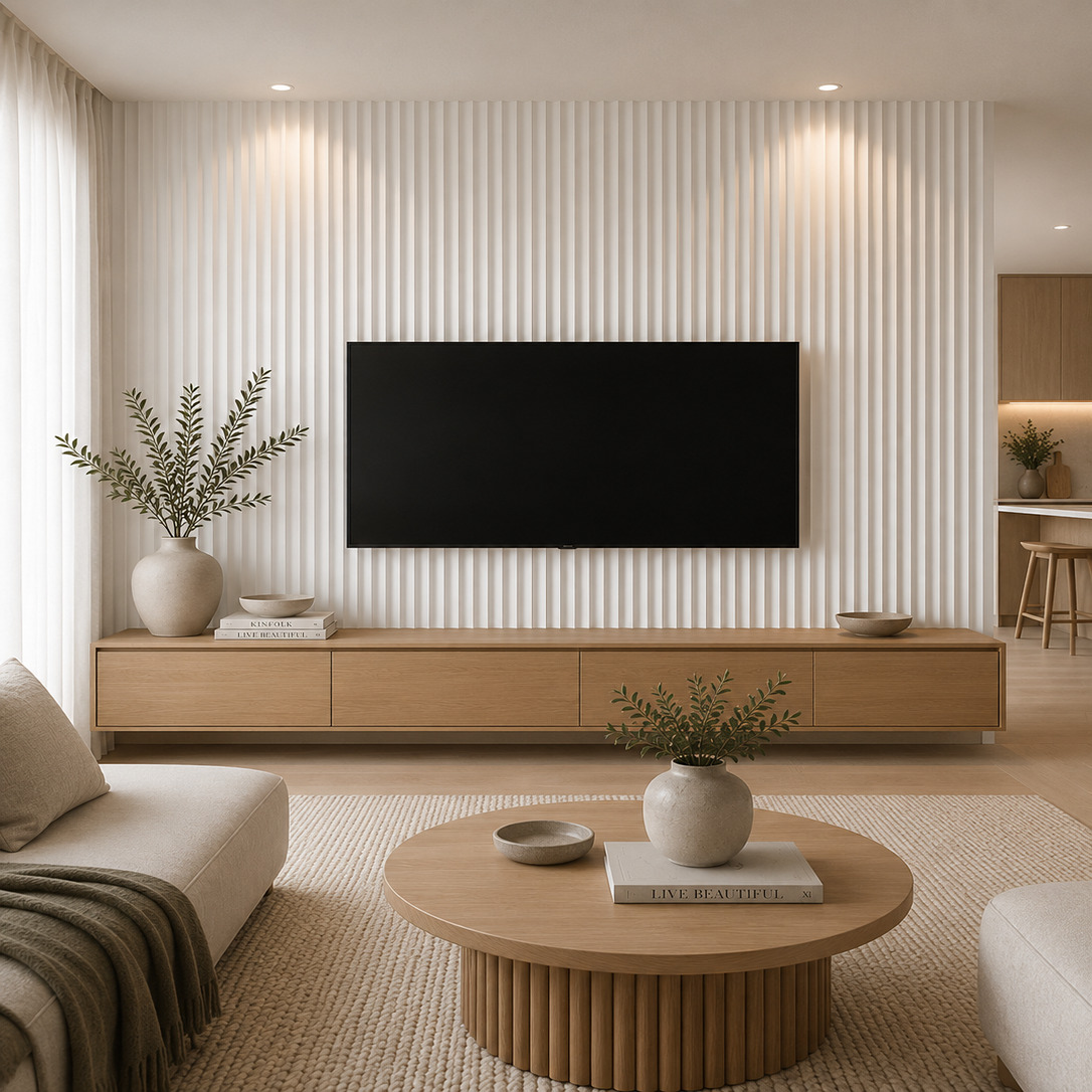 Mikos 1200 x 600mm Primed Flexible Scallop Wall Panels