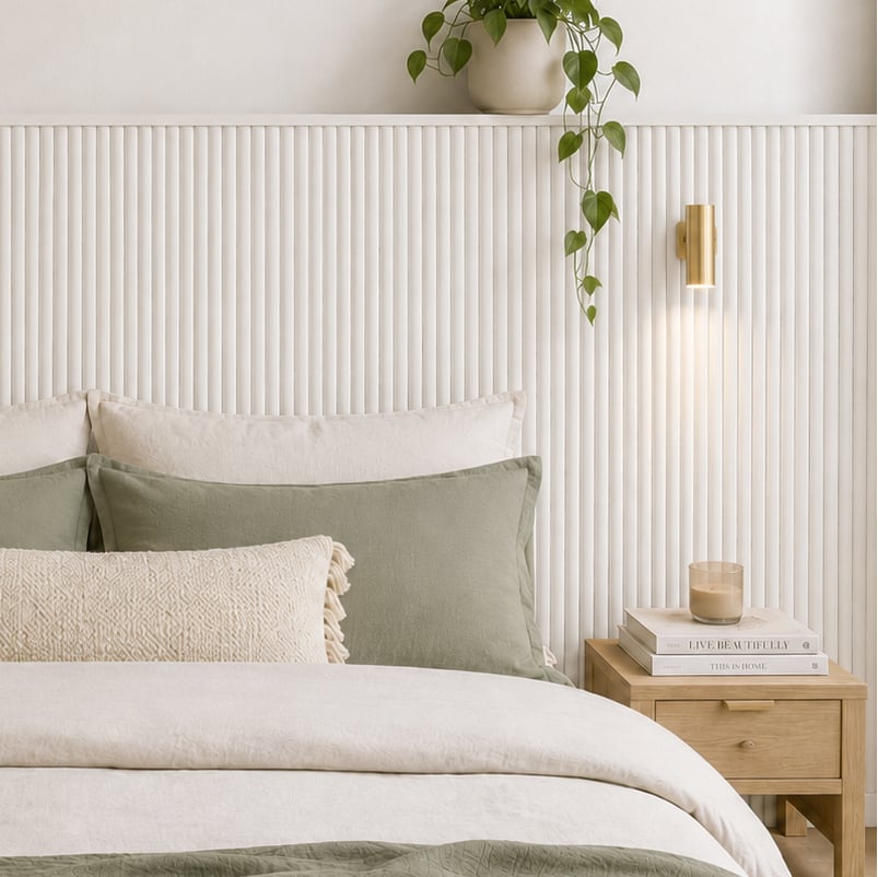 Mikos 1200 x 600mm Primed Flexible Scallop Wall Panels