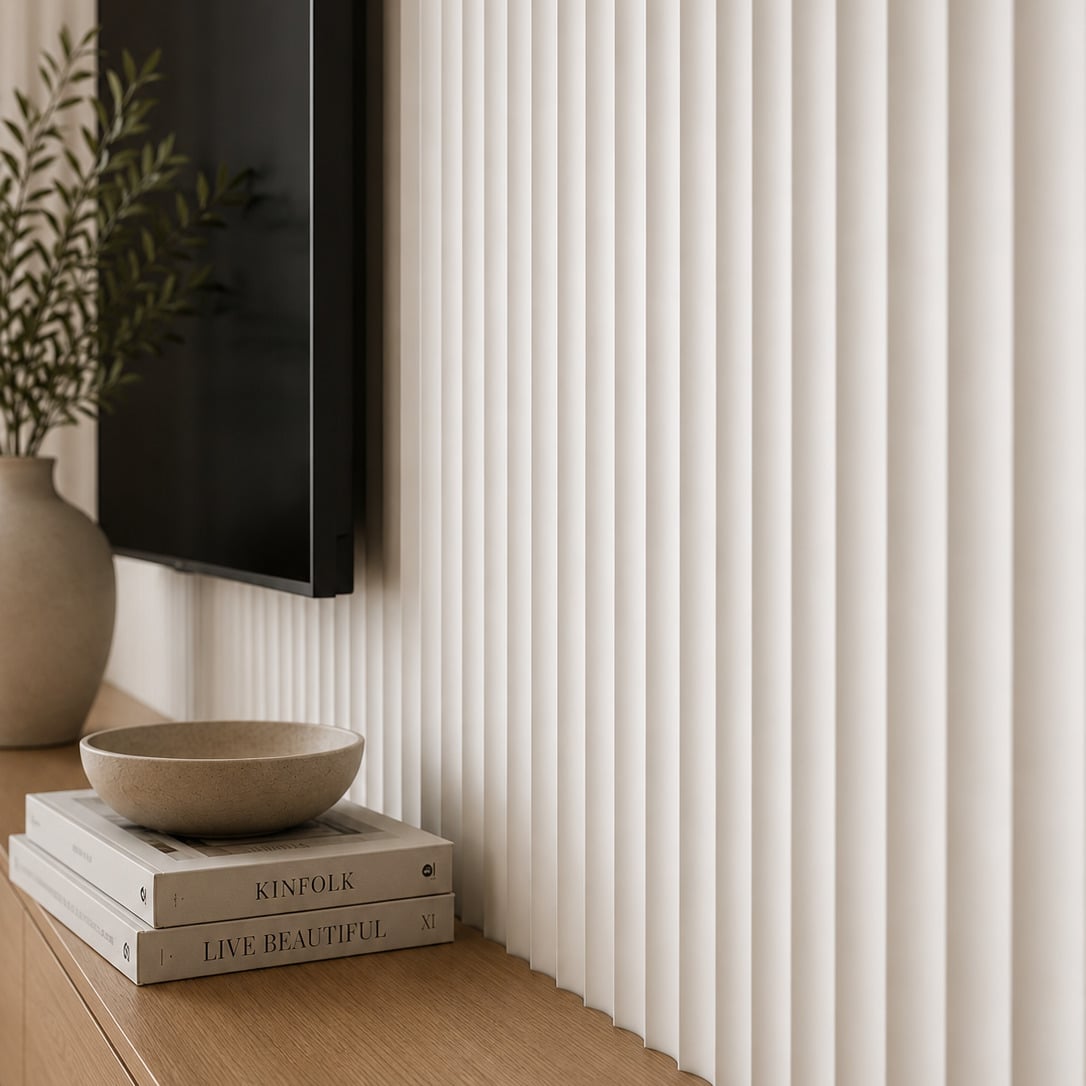 Mikos 1200 x 600mm Primed Flexible Scallop Wall Panels