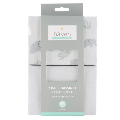 Little Haven 2 Piece Elephant Sheet Set Temple & ster