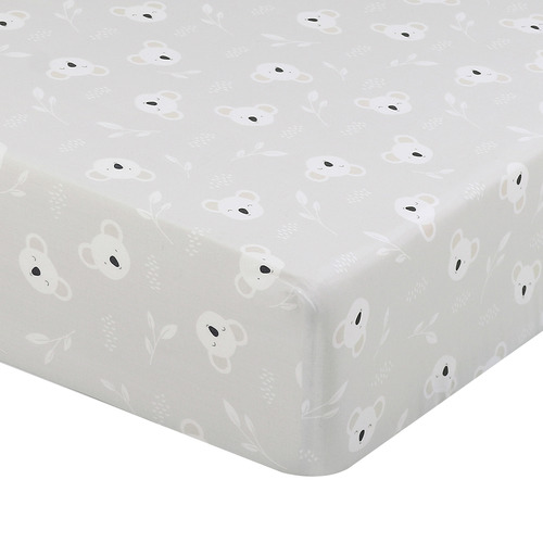 Little Haven Koala Organic Cotton Cot Fitted Sheet Temple & ster