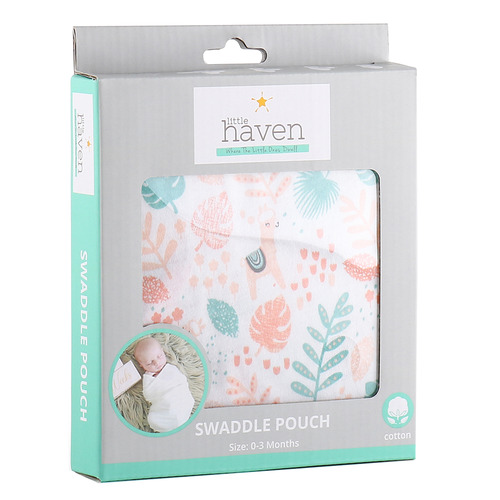 LittleHaven Little Haven Botanical Leaf Swaddle Pouch Temple & ster