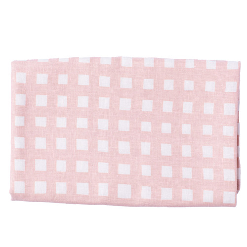 Gingham Linen Table Runner Temple & ster