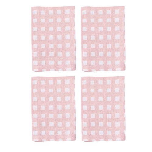 Gingham Linen Napkins Temple & ster