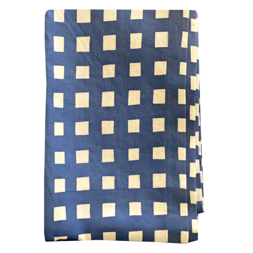 Gingham Linen Table Runner Temple & ster