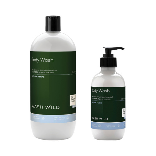 2 Piece Wash Wild Body Wash Dispenser & Refill Set Temple & Webster