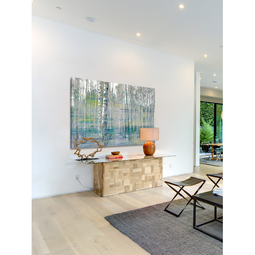 SandStoneSea Teal Tree Forest Canvas Wall Art Temple & ster