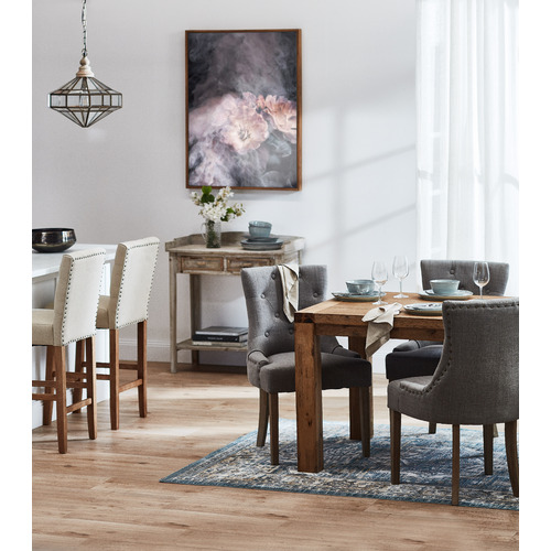 SandStoneSea 65cm Windsor Provincial Linen Barstools Temple & ster