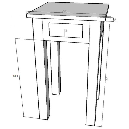 SandStoneSea Black Larsson Mahogany Side Table Temple & ster