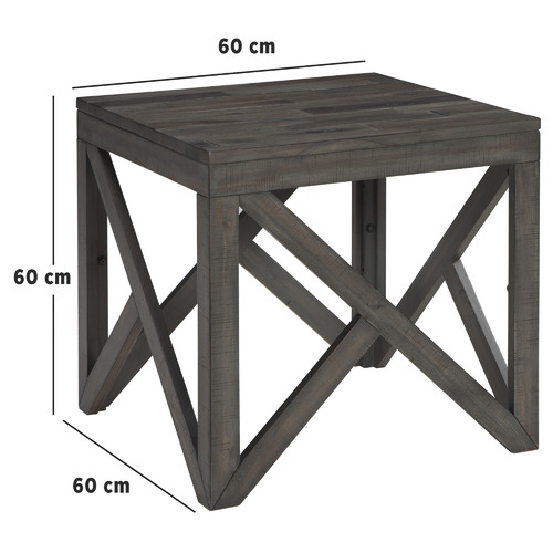 SandStoneSea Liberty Acacia Wood Side Table Temple & ster