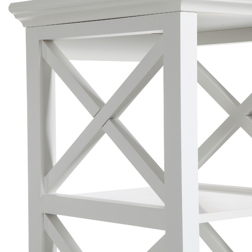 SandStoneSea White Hamptons 5Tier Open Bookshelf Temple & ster