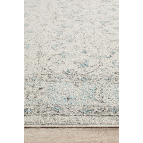 SandStoneSea Blue & Cream Evanna VintageStyle Rug Temple & ster