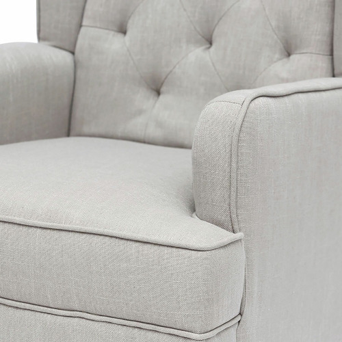 Taupe Isla Wingback Rocking Chair Temple & ster