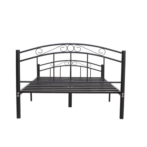 SandStoneSea Black Brooklyn Metal Bed Temple & ster