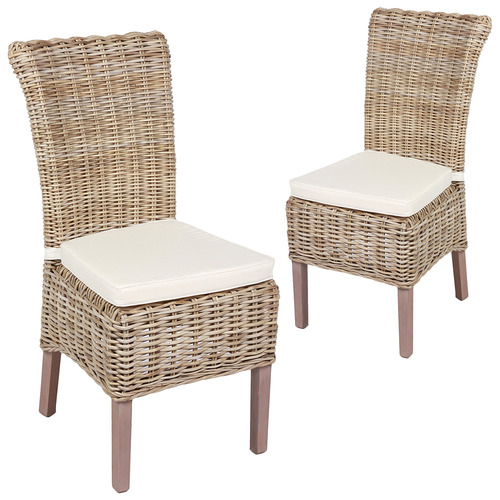 modern white wicker chair