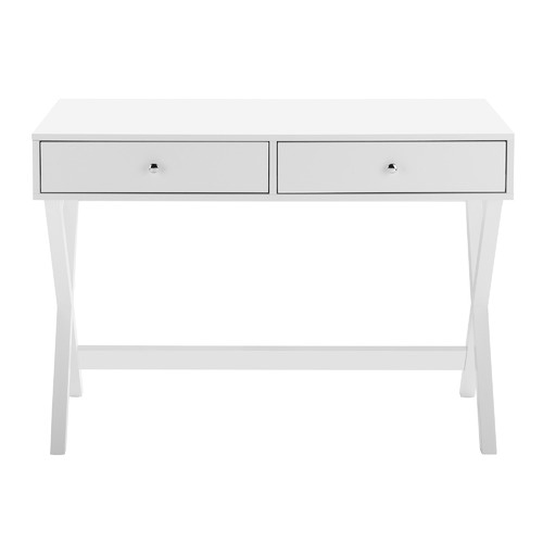 white twin lakes 2 drawer desk