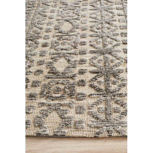 SandStoneSea Natural & Linen Distressed Exotic Rug | Temple & Webster