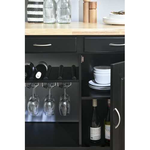 SandStoneSea Chelsea Wooden Kitchen Island Trolley Temple & ster