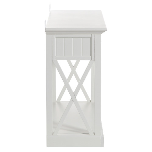 SandStoneSea White Hamptons 2 Drawer Console Table Temple & ster