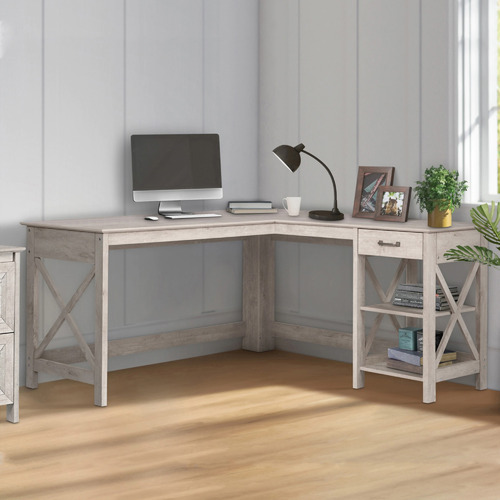 SandStoneSea Nancy L-Shaped Desk | Temple & Webster