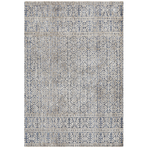 SandStoneSea Charcoal, Navy & Natural Distressed Nomadic Rug | Temple ...