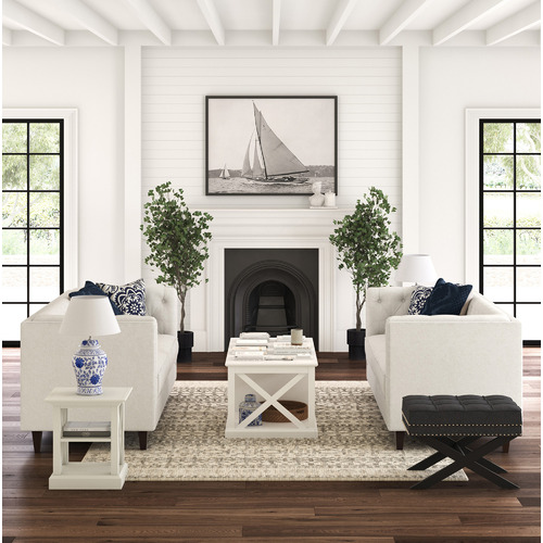 SandStoneSea Hamptons Coastal Coffee Table Temple & ster