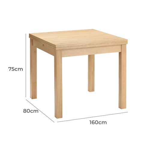 80cm extendable dining table