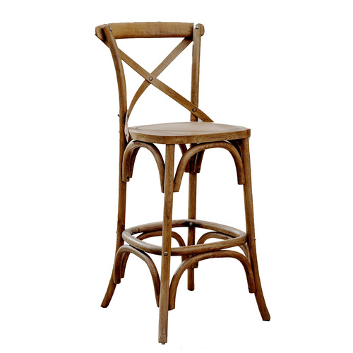 x back wooden bar stools