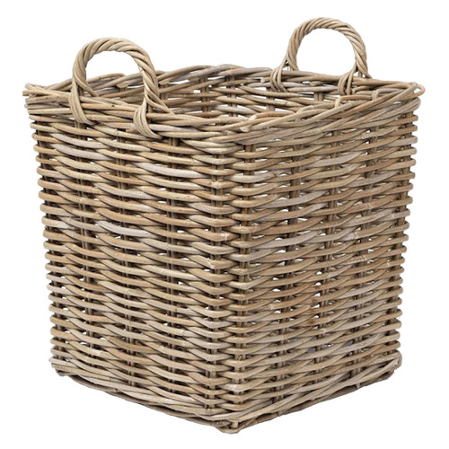 SandStoneSea Westminster Cane Square Storage Basket | Temple & Webster