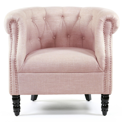 pink tub chair