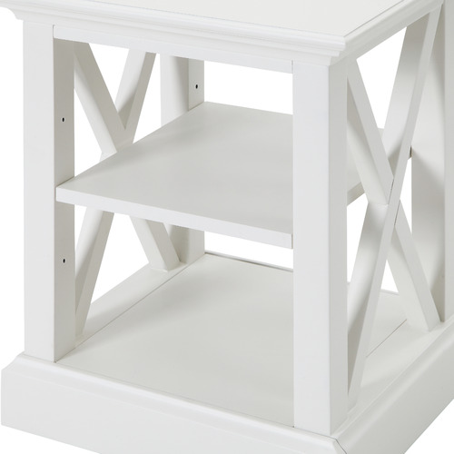 SandStoneSea White Hamptons Side Table Temple & ster