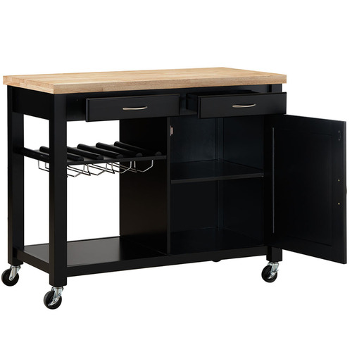 SandStoneSea Chelsea Wooden Kitchen Island Trolley Temple & ster