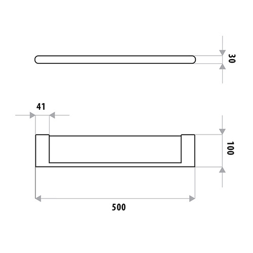 Huntingwood Stainless Steel Bathroom Shelf