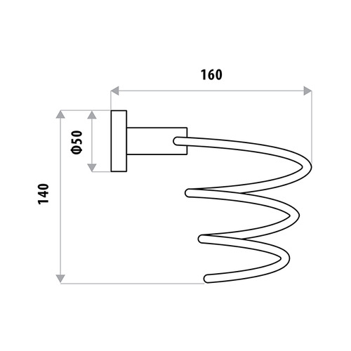 Loui Stainless Steel Hair Dryer Holder