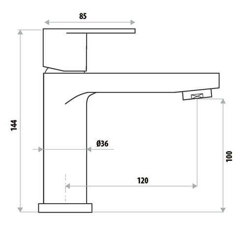 The Gabe Leva Basin Mixer Tap