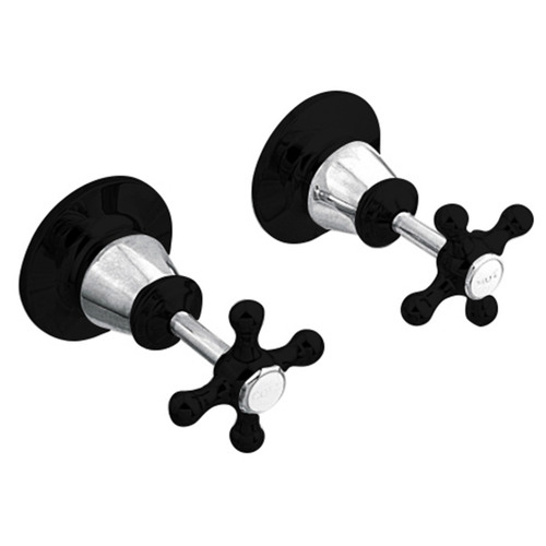 2 Piece Noosa Brass Wall Top Assembly Set