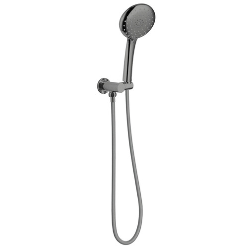 Clovelly Brushed Nickel Round Hand-Held Shower