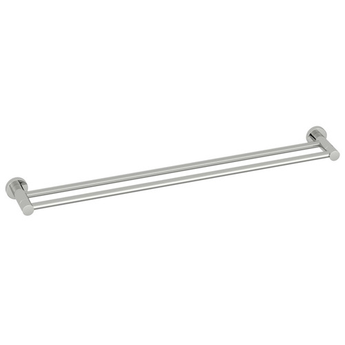 Clovelly 750mm Brushed Nickel Double Towel Rail